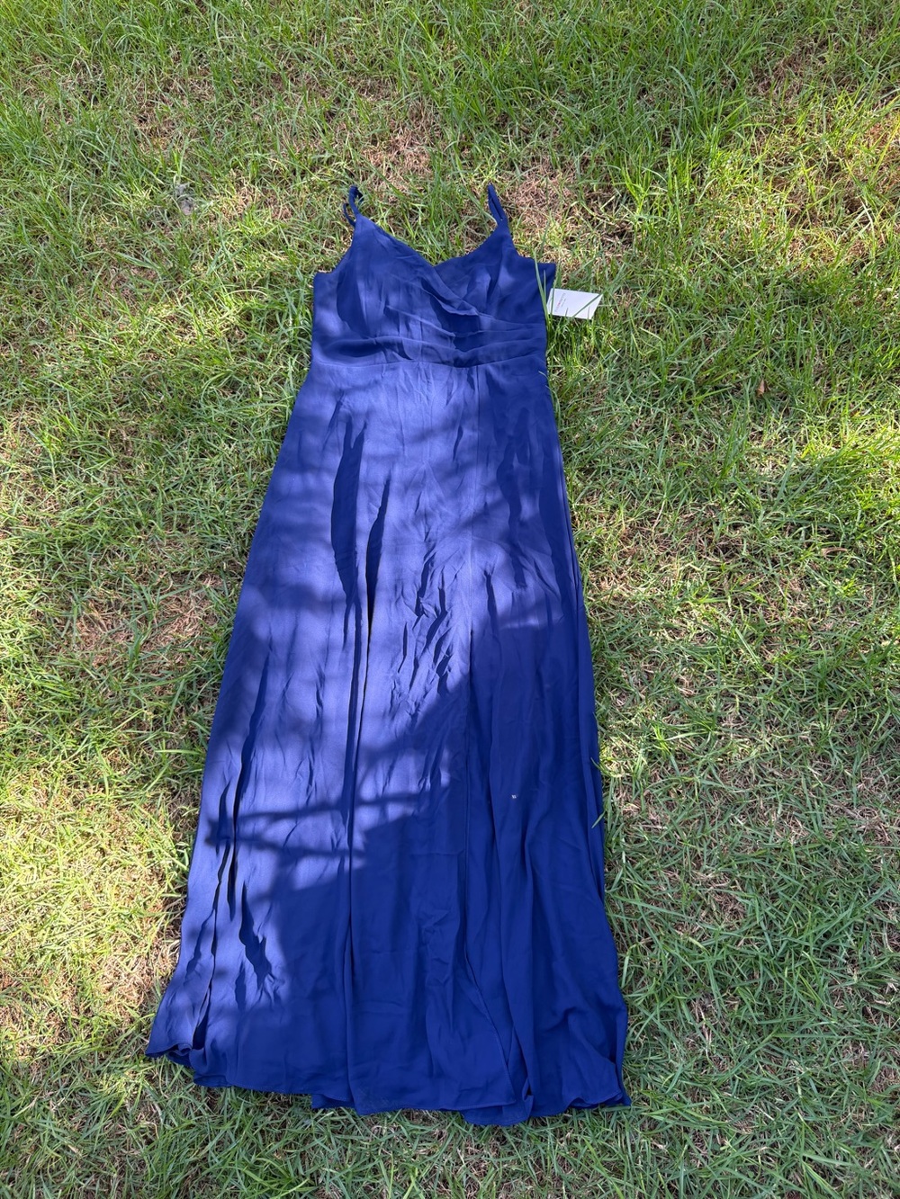 Ever Pretty Navy Spaghetti Strap Maxi Dress
